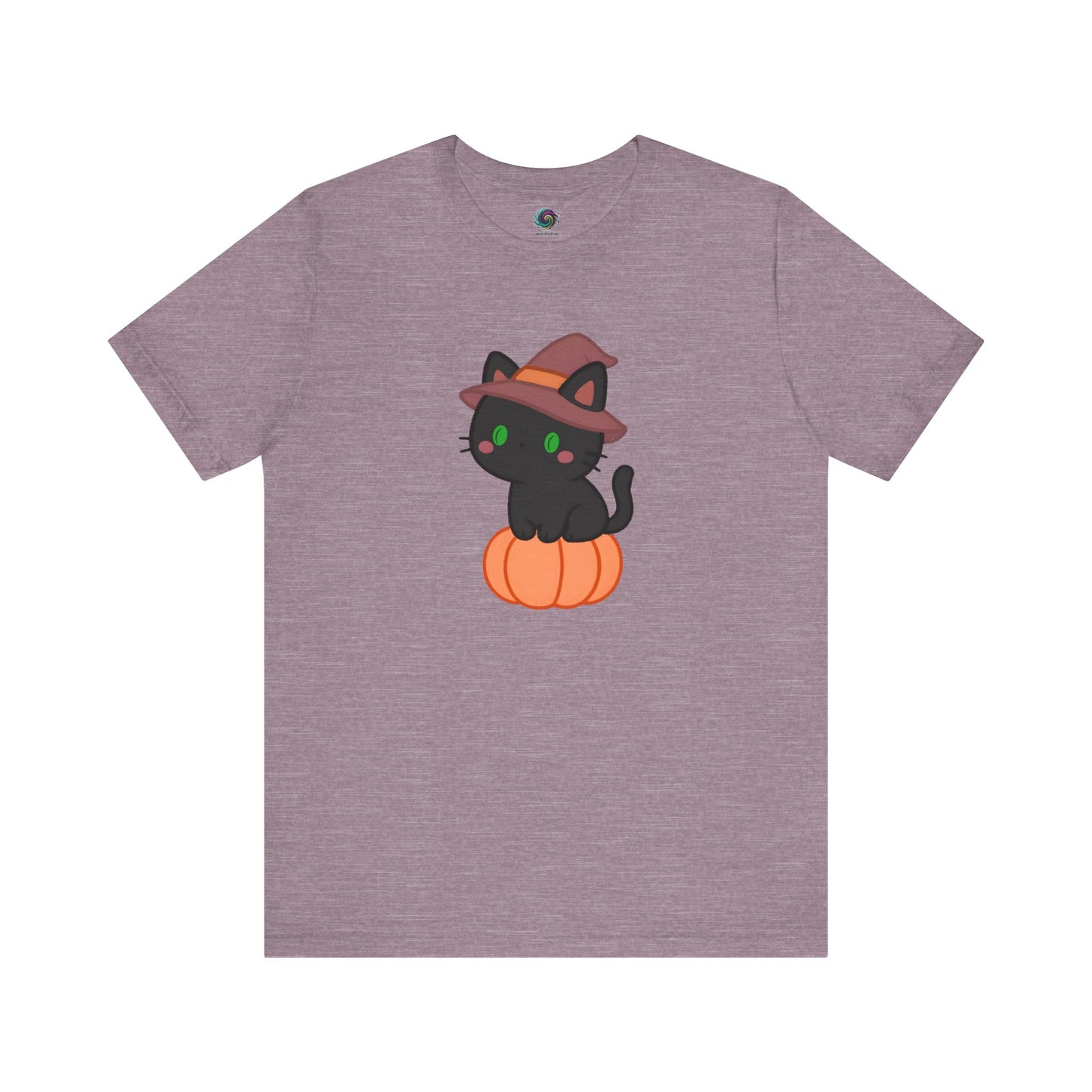 Halloween Cat Shirt – Cute Cat on a Pumpkin Graphic Tee