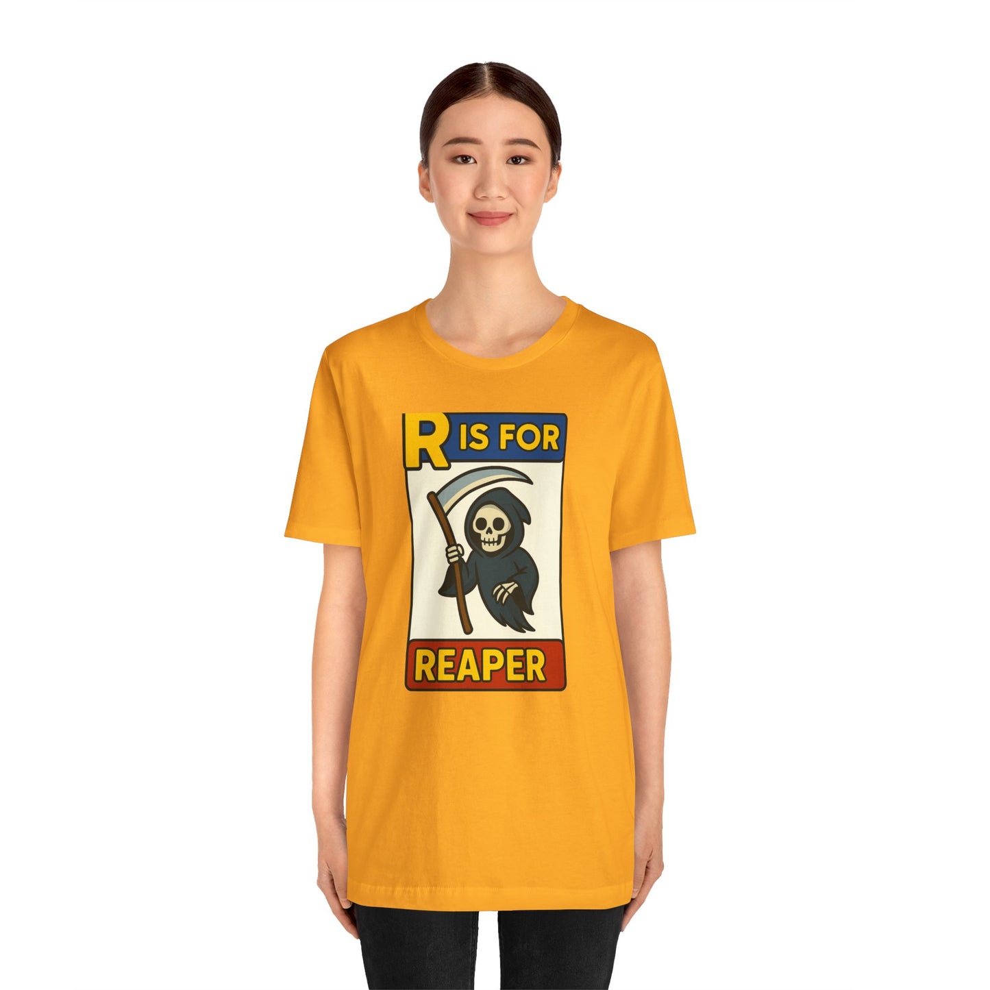 R Is for Reaper T-Shirt – Cute Grim Reaper Shirt from the Monster Alphabet Series