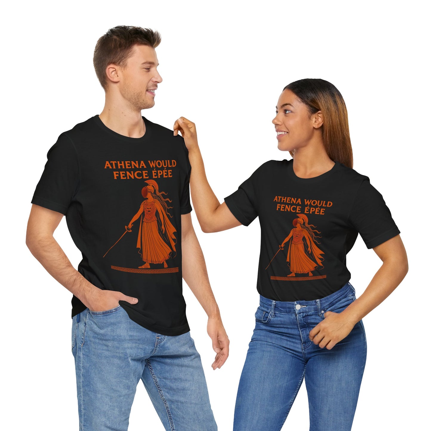 Athena Would Fence Épée Tee – Greek Mythology Fencing Shirt - WhimSpin - https://whimspin.com