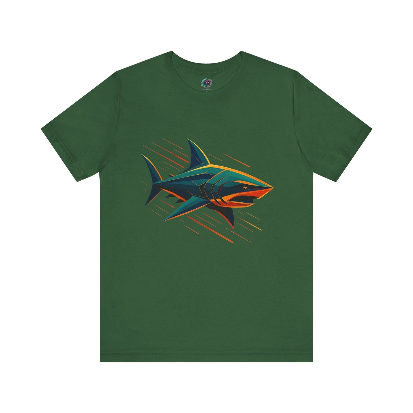 Electric Apex Shark T-Shirt – Bold Ocean Graphic Tee - WhimSpin - https://whimspin.com