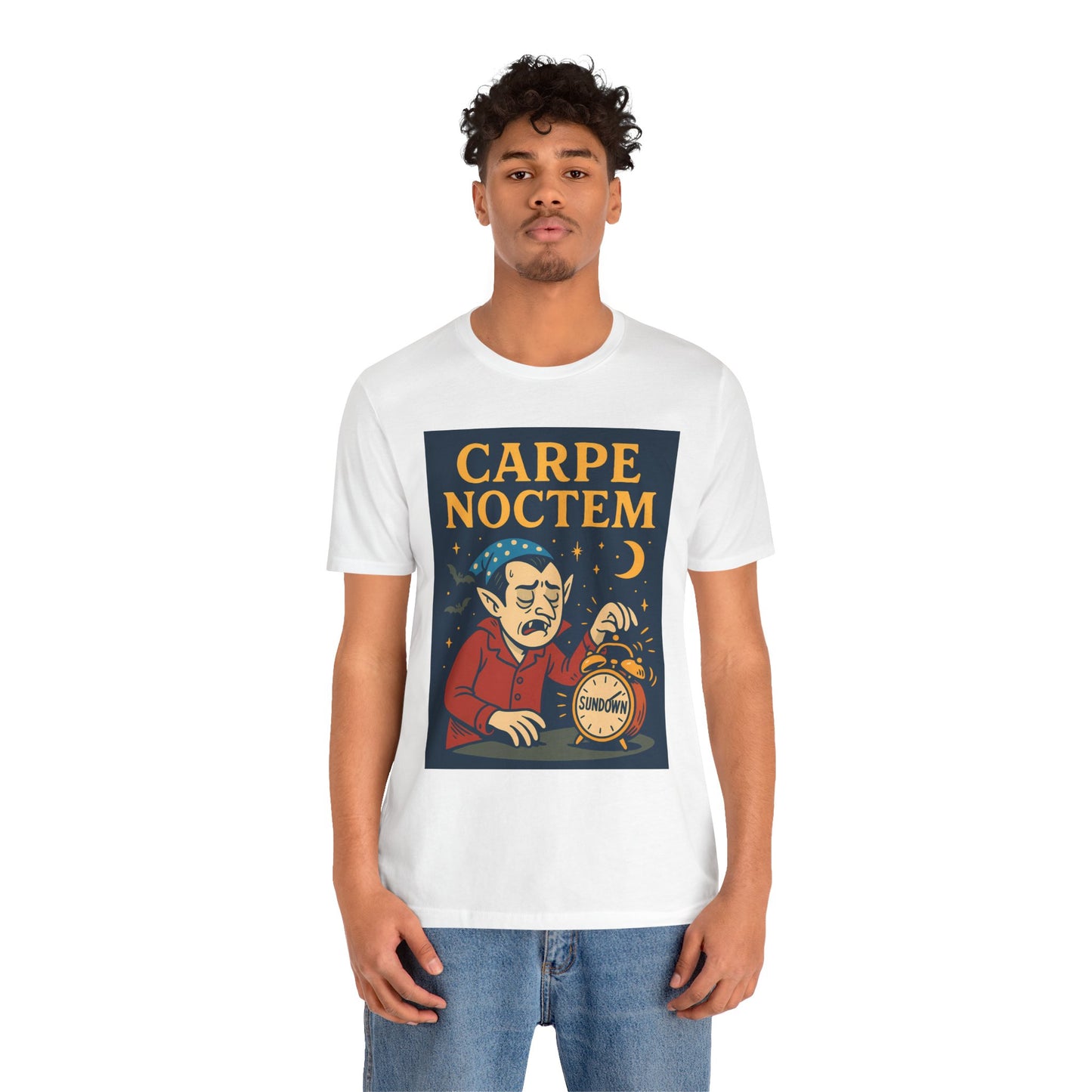Carpe Noctem Vampire T-Shirt – Funny Halloween Tee for Night Owls