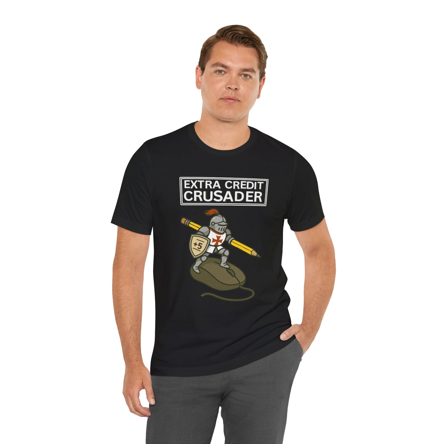Extra Credit Crusader T-Shirt – Funny Back-to-School Teacher Tee