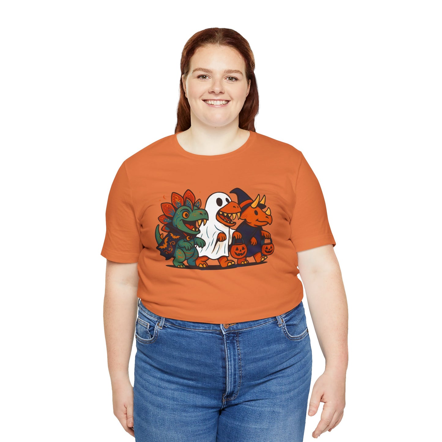 Halloween Dino Squad T-Shirt – Funny Trick-or-Treat Dinosaur Tee