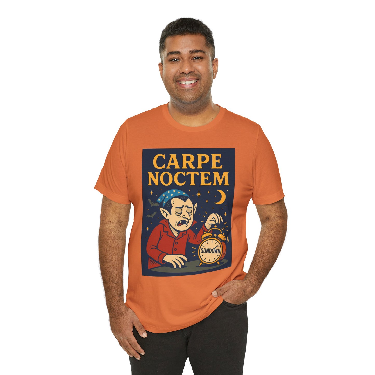Carpe Noctem Vampire T-Shirt – Funny Halloween Tee for Night Owls