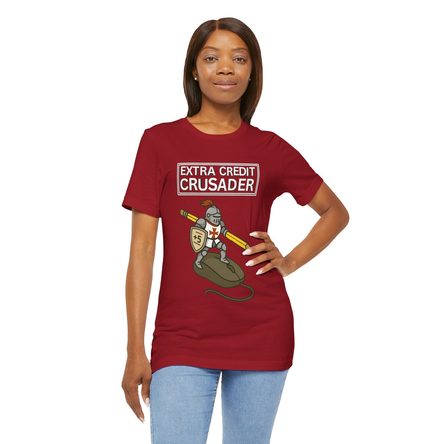 Extra Credit Crusader T-Shirt – Funny Back-to-School Teacher Tee