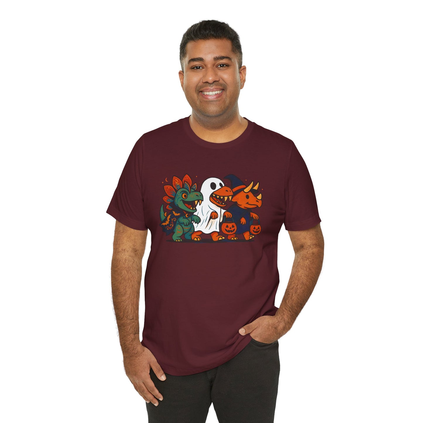 Halloween Dino Squad T-Shirt – Funny Trick-or-Treat Dinosaur Tee