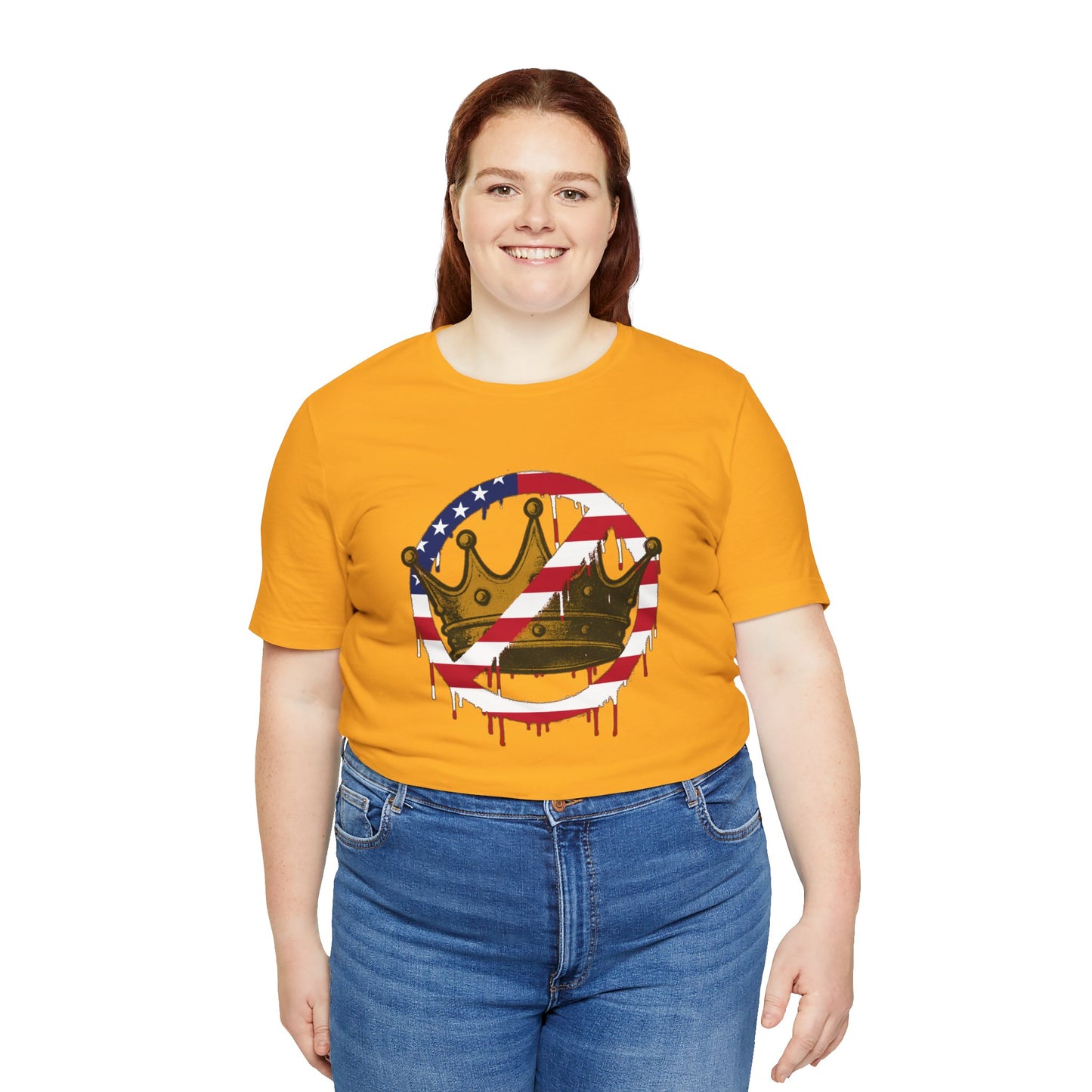 No Kings Protest T-Shirt – Anti-Authoritarian Democracy Graphic Tee