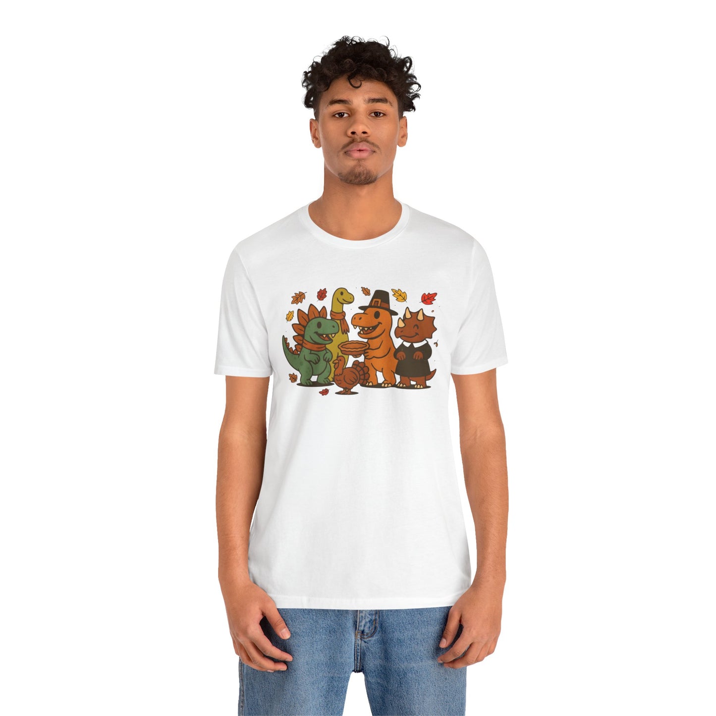 Thanksgiving Dinosaur T-Shirt – Funny Dino Thanksgiving Tee