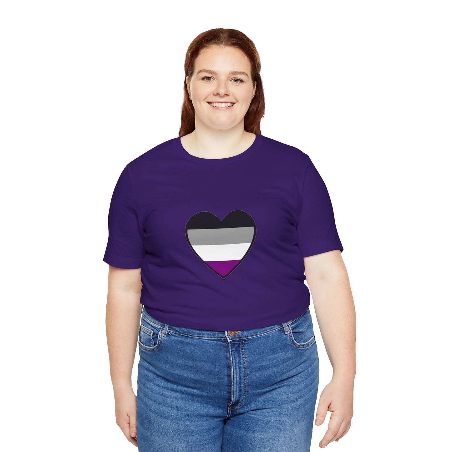 Asexual Pride Flag Heart T-Shirt – Ace Flag LGBTQ+ Graphic Tee - WhimSpin - https://whimspin.com