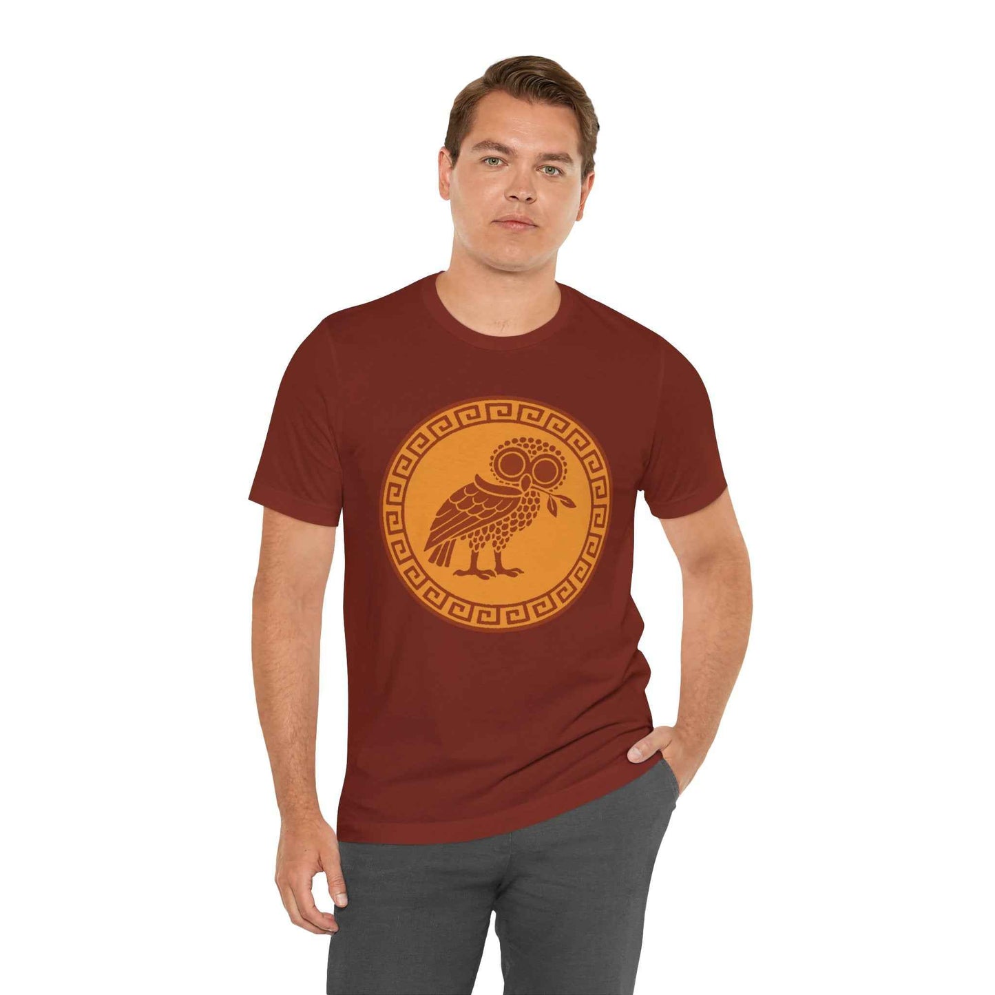 Athena’s Owl T-Shirt – Greek Mythology Bird Tee