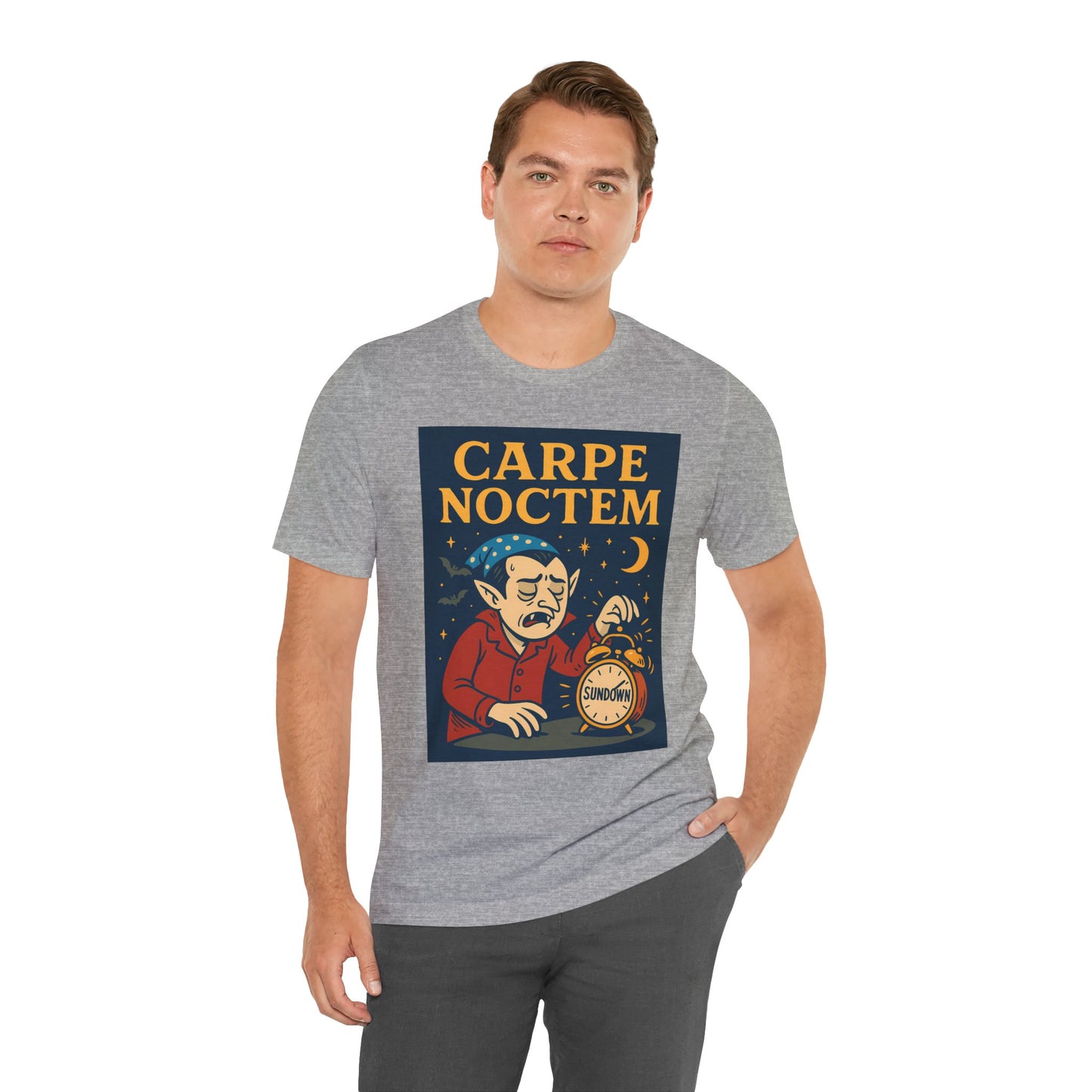 Carpe Noctem Vampire T-Shirt – Funny Halloween Tee for Night Owls