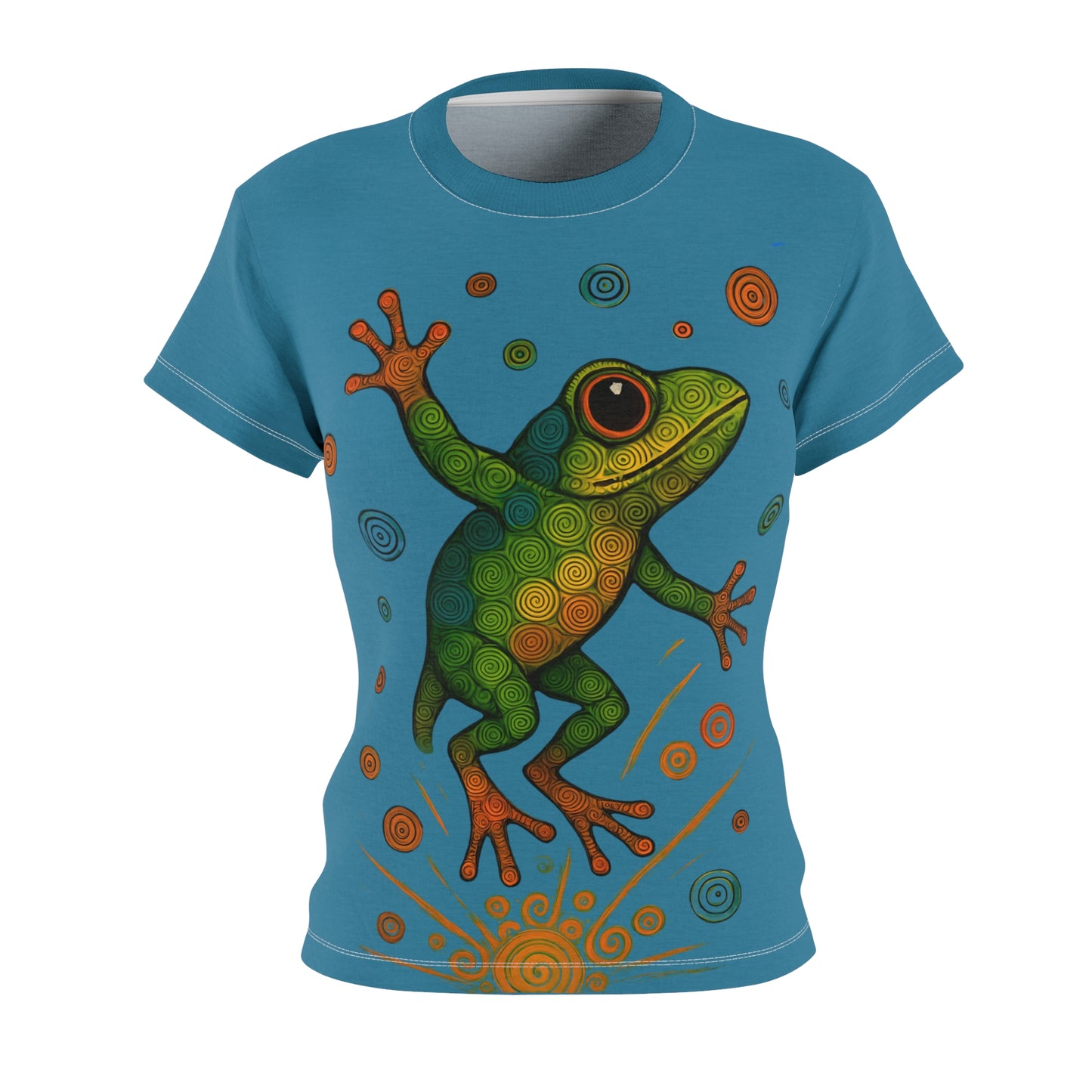 Happy Frog All-Over Print T-Shirt from WhimsSpin