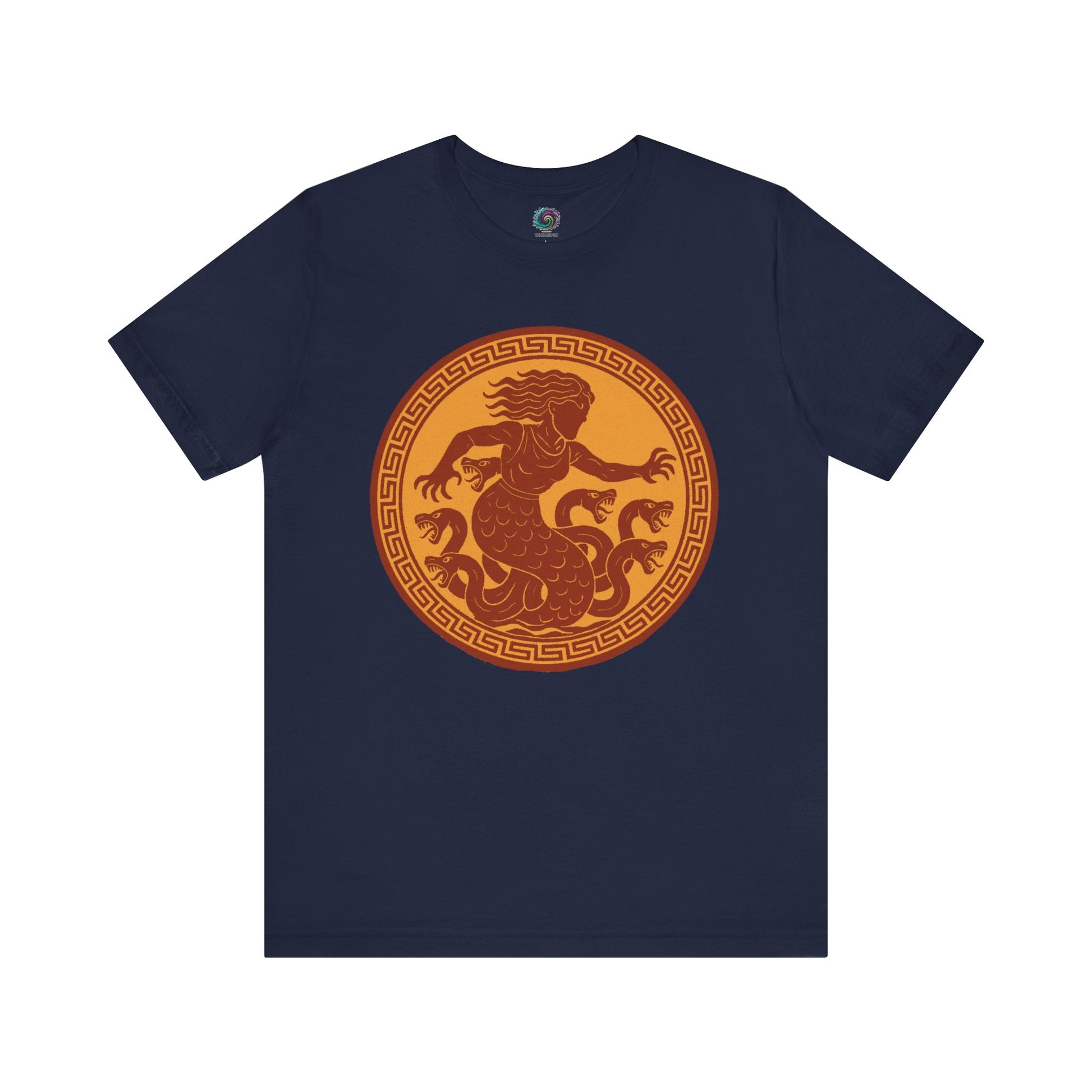Navy Scylla Classic Monster T-Shirt – Epic Greek Mythology Tee - WhimSpin - https://whimspin.com