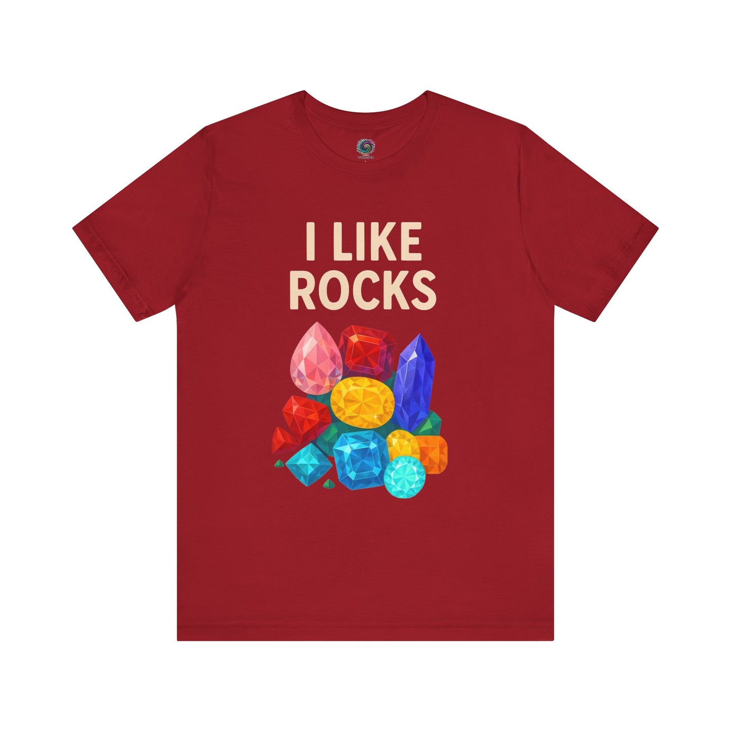 Red 'I Like Rocks' shirt from WhimSpin