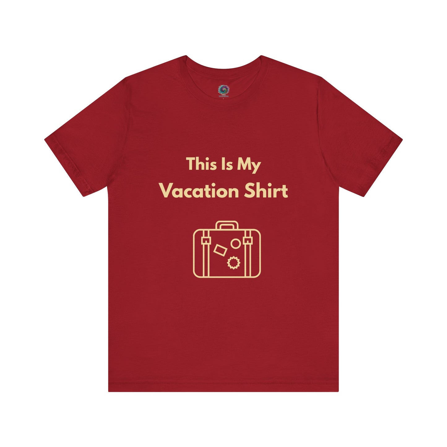 Red "This is My Vacation Shirt" Tee