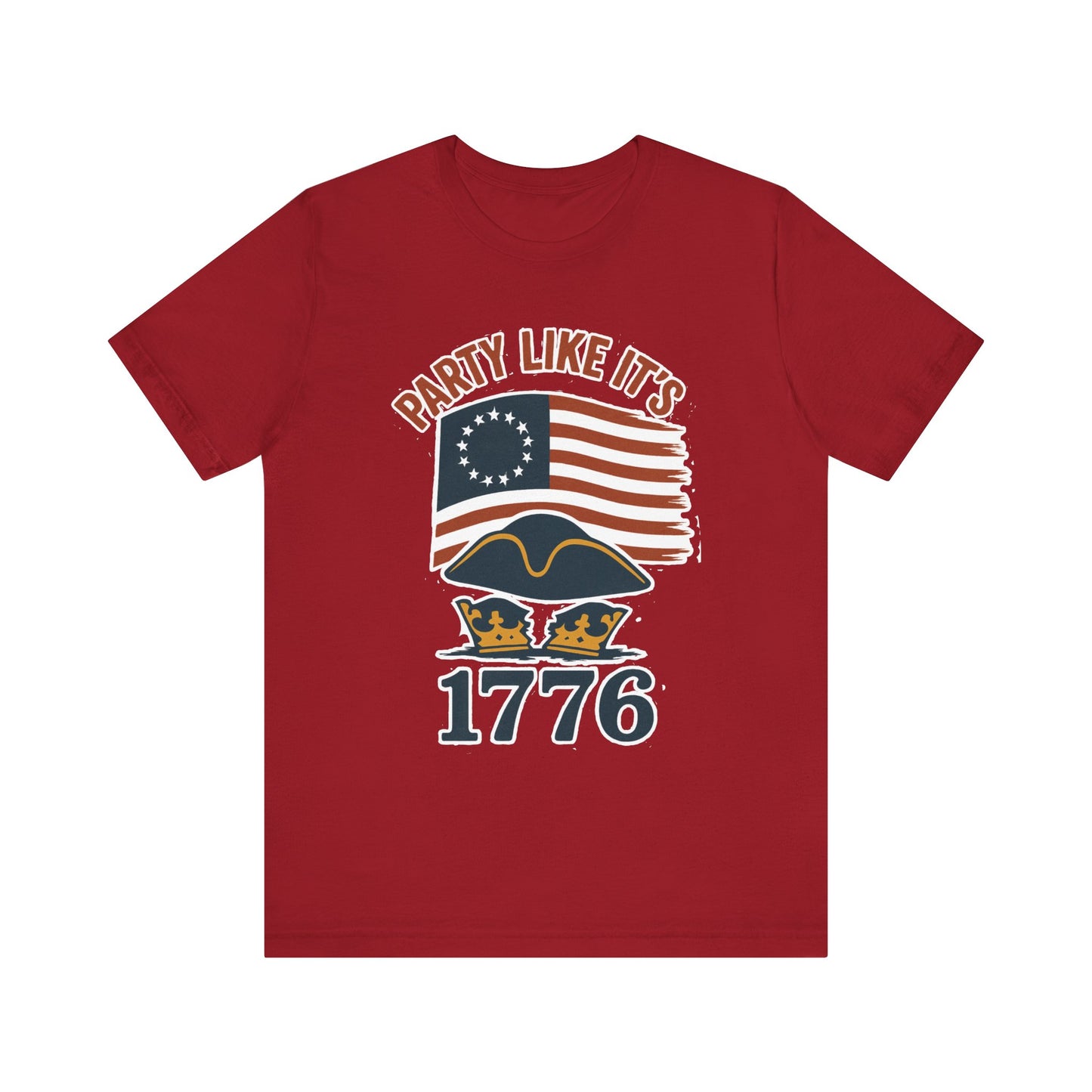 Party Like It’s 1776 T-Shirt – Revolutionary Spirit USA Tee - WhimSpin - https://whimspin.com
