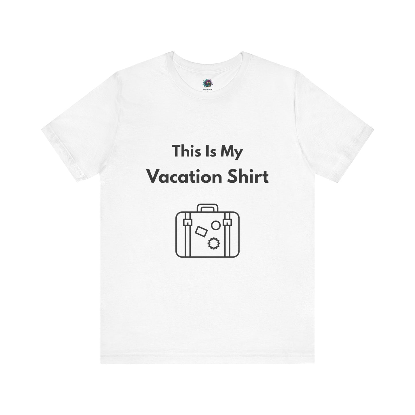 White "This is My Vacation Shirt" Tee from WhimSpin