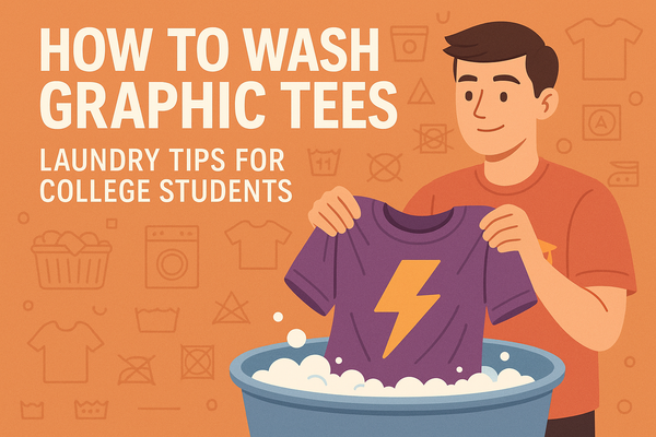 How to Wash Graphic Tees: Laundry Tips for College Students