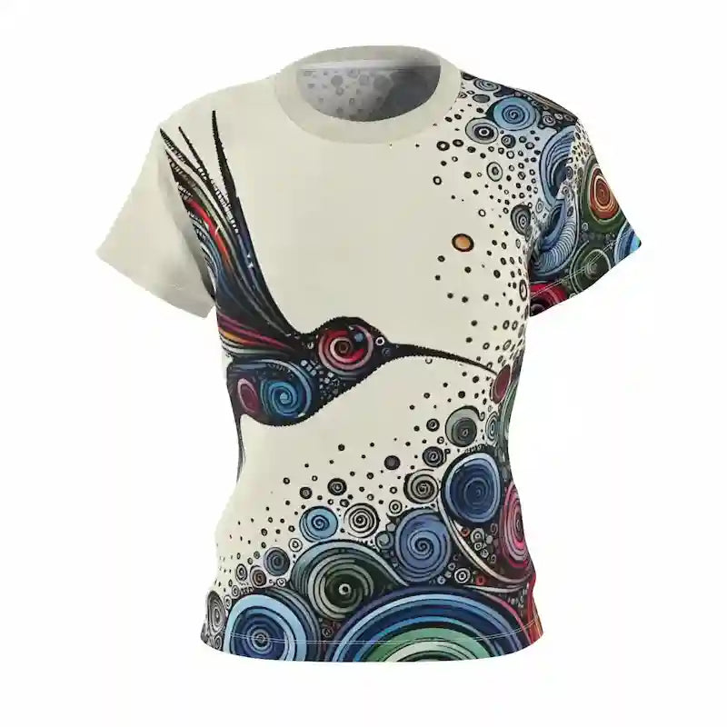 Spiral Hummingbird Women's all-over print t shirt