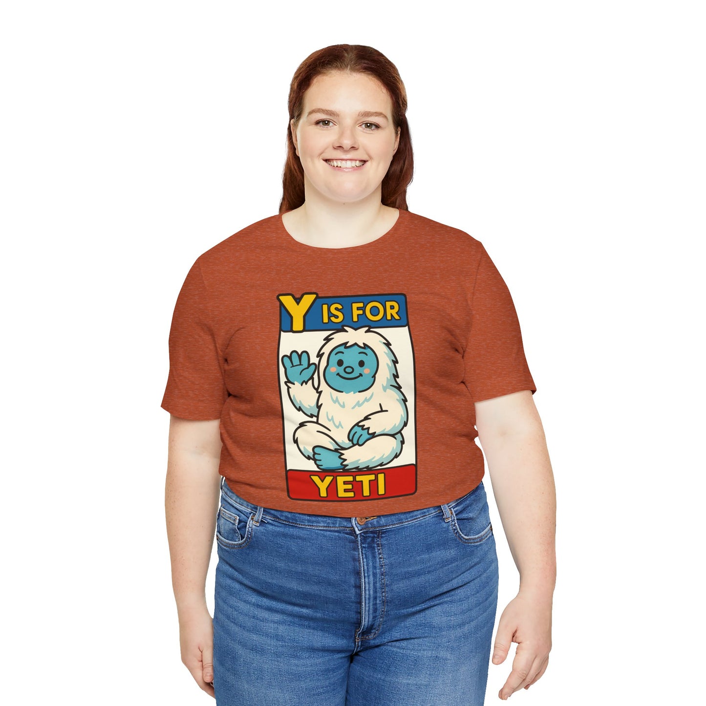Y Is for Yeti T-Shirt – Cute Winter Monster Tee from the Monster Alphabet Series