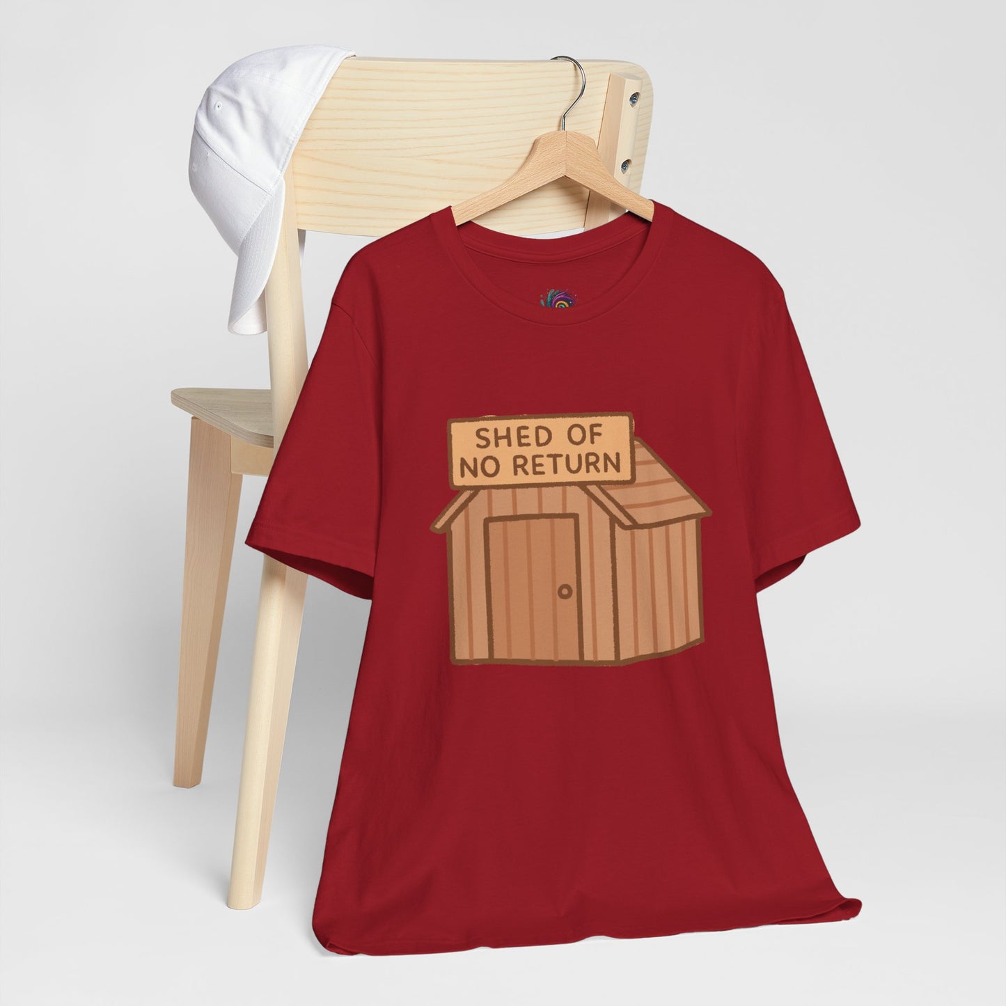 Shed of No Return T-Shirt – Meme & DIY Gardening Humor Tee