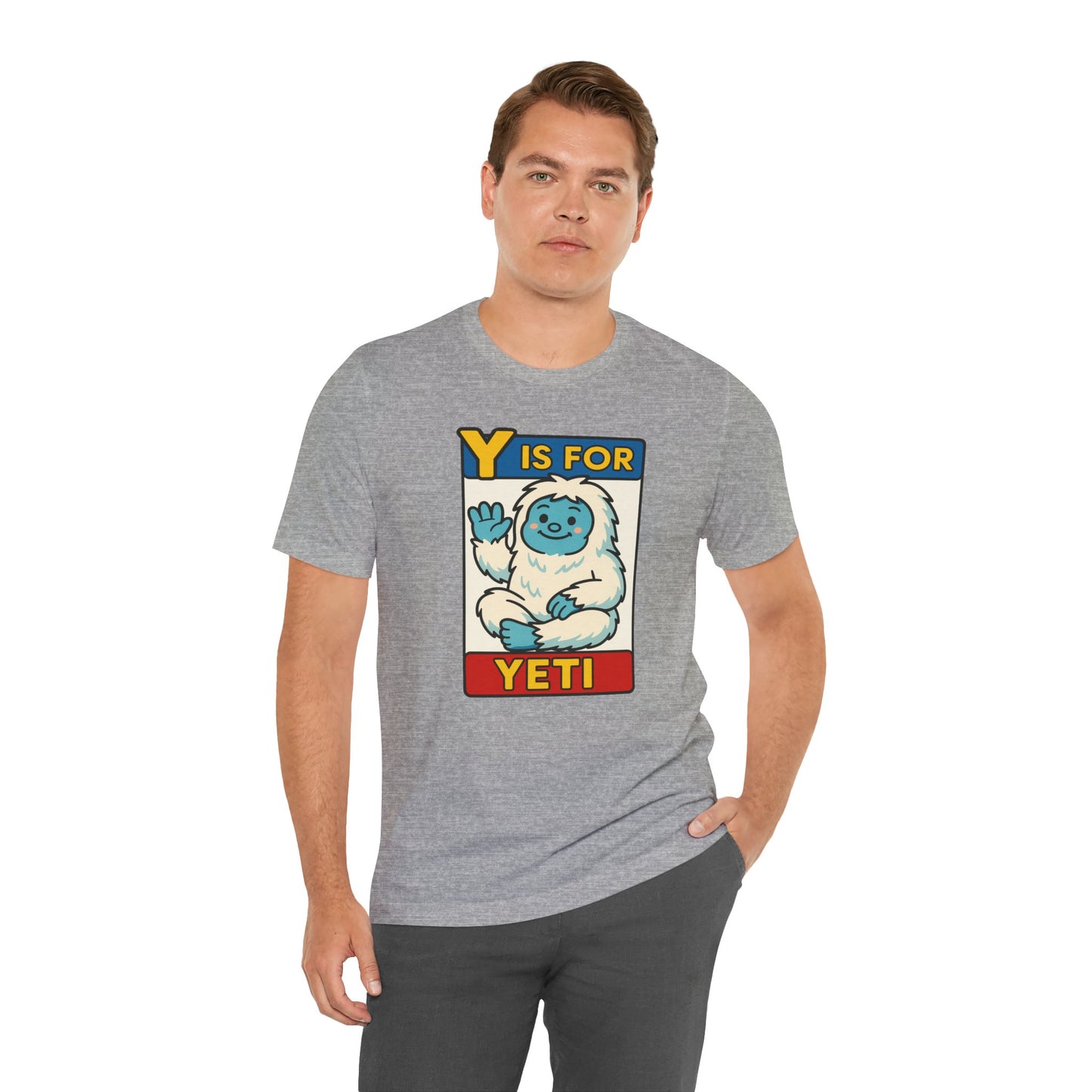 Y Is for Yeti T-Shirt – Cute Winter Monster Tee from the Monster Alphabet Series