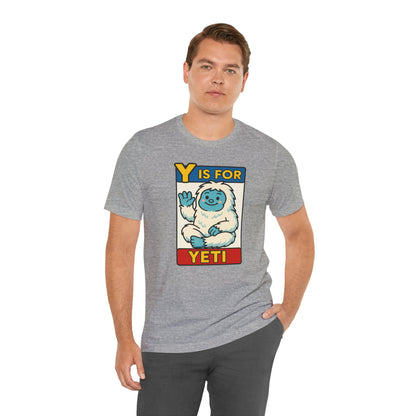 Y Is for Yeti T-Shirt – Cute Winter Monster Tee from the Monster Alphabet Series