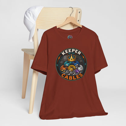 Keeper of the Cables T-Shirt – Funny Tech Dad Cable Tee