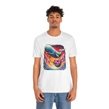 "Oh No, Not Again" Petunias and Whale Funny TShirt – Unisex Tee
