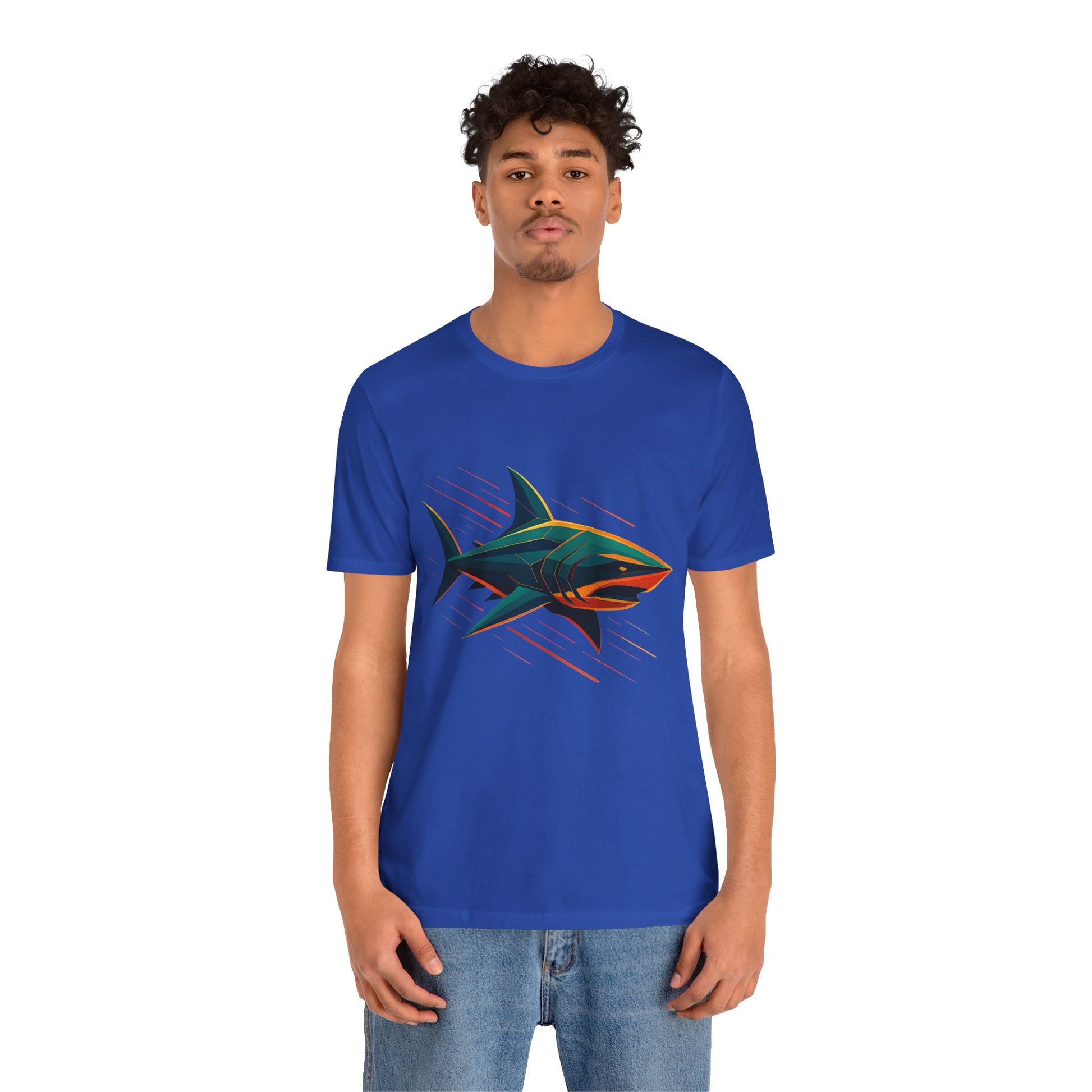Electric Apex Shark T-Shirt – Bold Ocean Graphic Tee - WhimSpin - https://whimspin.com