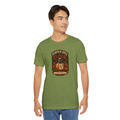 Pumpkin Spice Elixir T-Shirt – Funny Witchy Fall Coffee Tee