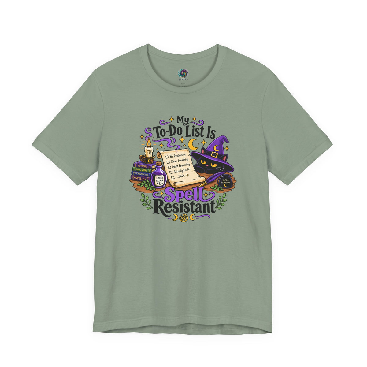 My To-Do List Is Spell Resistant T-Shirt – Funny Witchy ADHD Tee