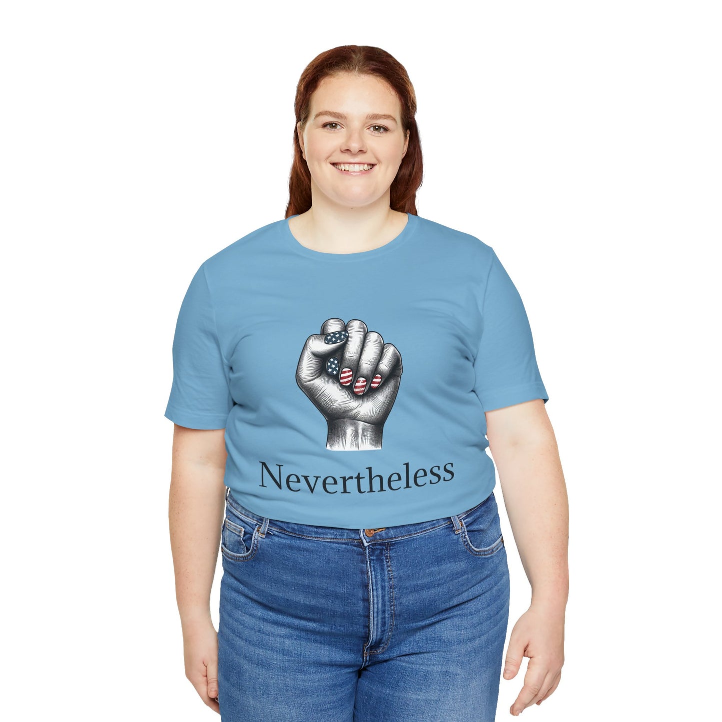 Nevertheless Feminist T-Shirt – Resist Fist Graphic Protest Tee