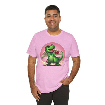 Cupidsaurus Rex T-Shirt – Funny Dinosaur Cupid Valentine’s Day Tee
