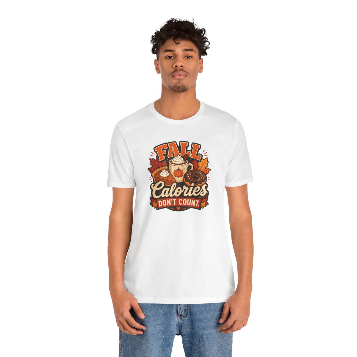 Fall Calories Don’t Count T-Shirt – Funny Pumpkin Spice Food Tee