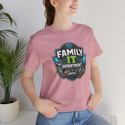 Family IT Department T-Shirt – Funny Household Tech Support Tee