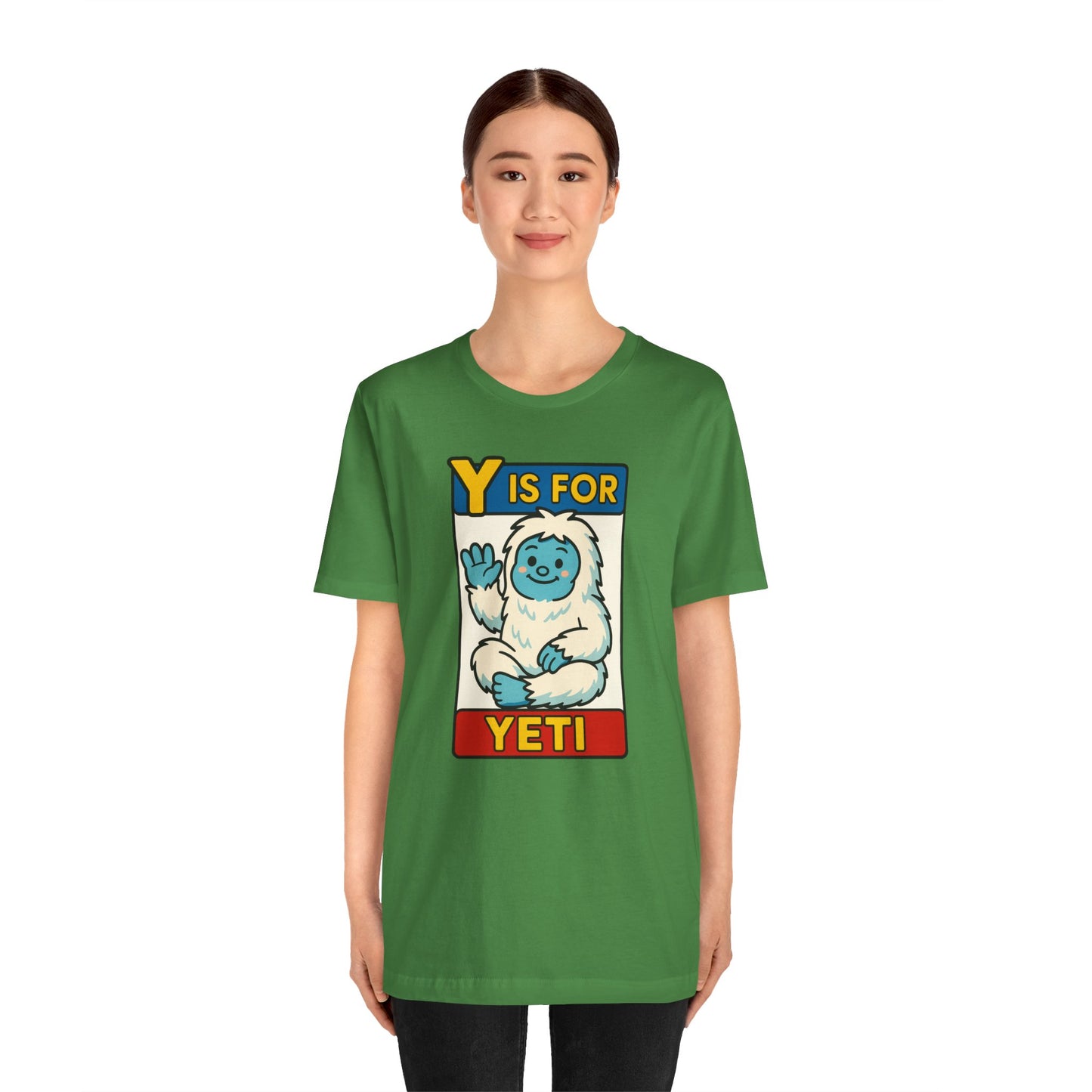 Y Is for Yeti T-Shirt – Cute Winter Monster Tee from the Monster Alphabet Series