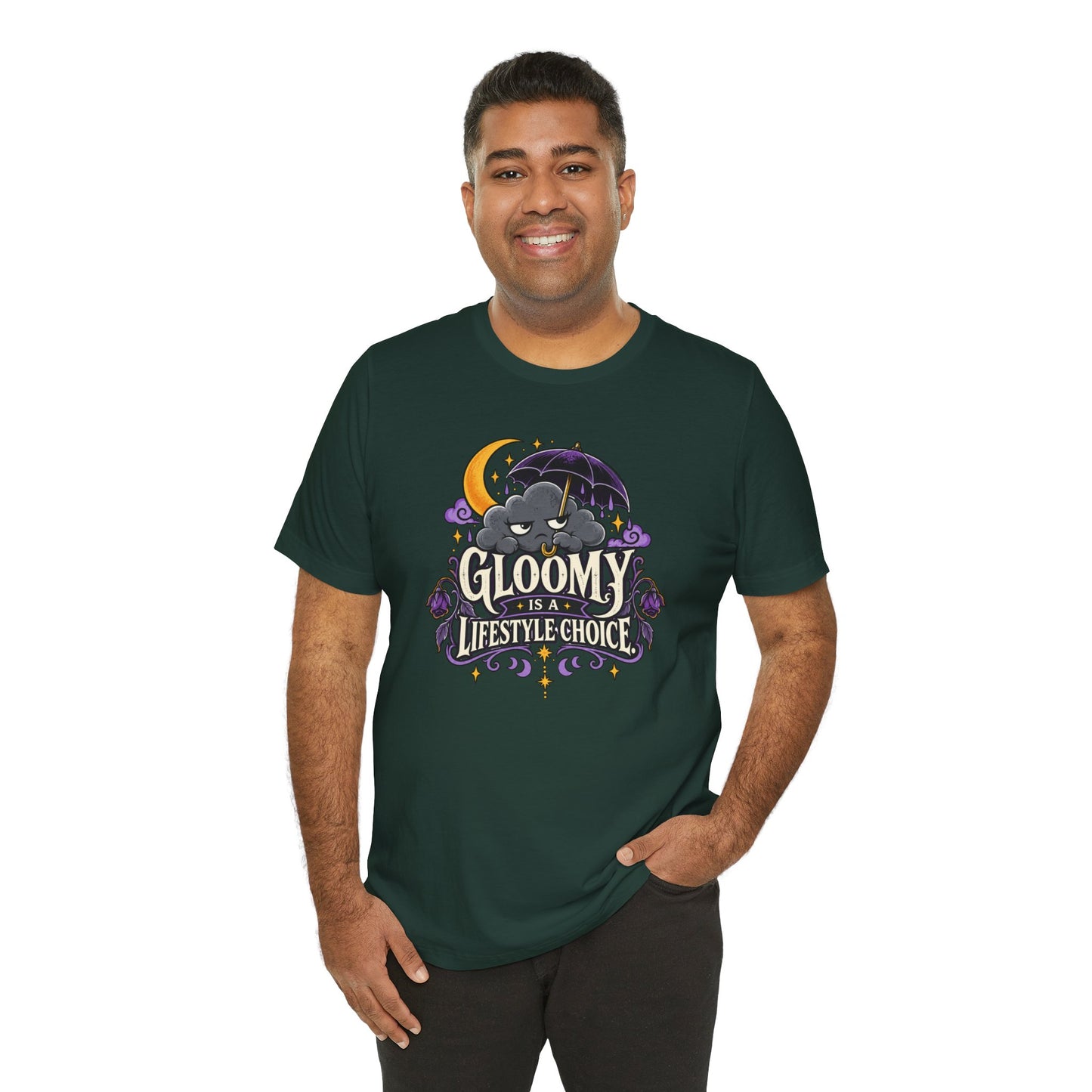 Gloomy Is a Lifestyle Choice T-Shirt – Funny Goth Halloween Tee