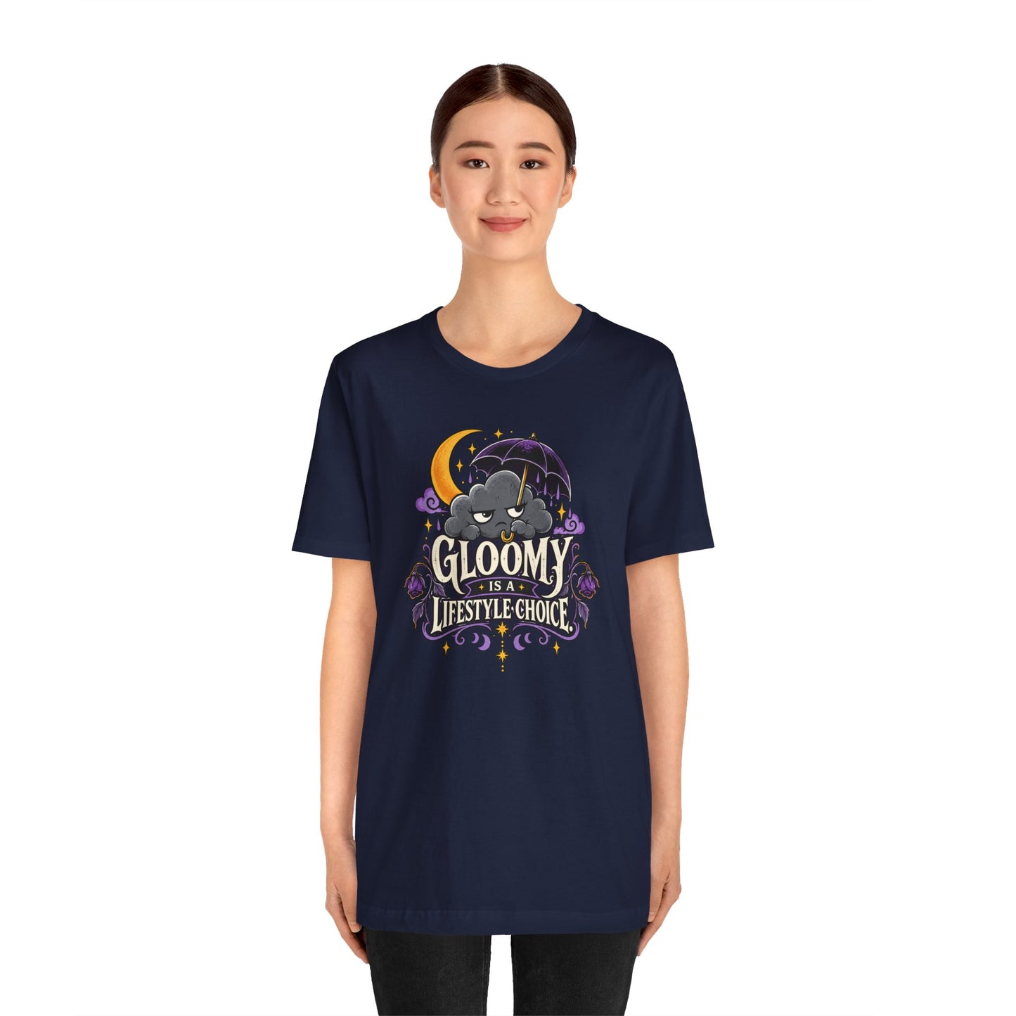Gloomy Is a Lifestyle Choice T-Shirt – Funny Goth Halloween Tee