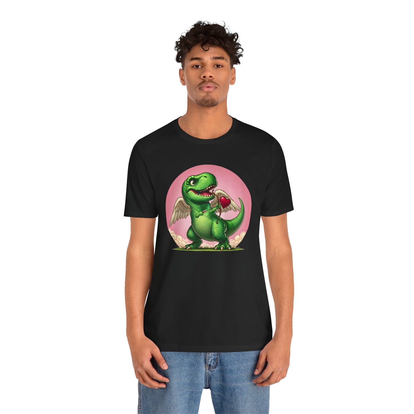 Cupidsaurus Rex T-Shirt – Funny Dinosaur Cupid Valentine’s Day Tee