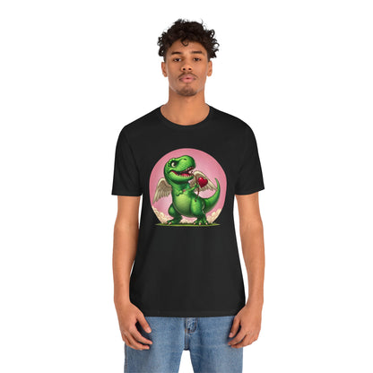 Cupidsaurus Rex T-Shirt – Funny Dinosaur Cupid Valentine’s Day Tee