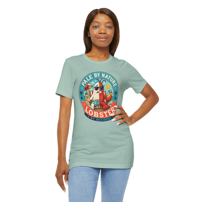 Pale by Nature Lobster by Accident T-Shirt – Funny Sunburn Summer Graphic Tee