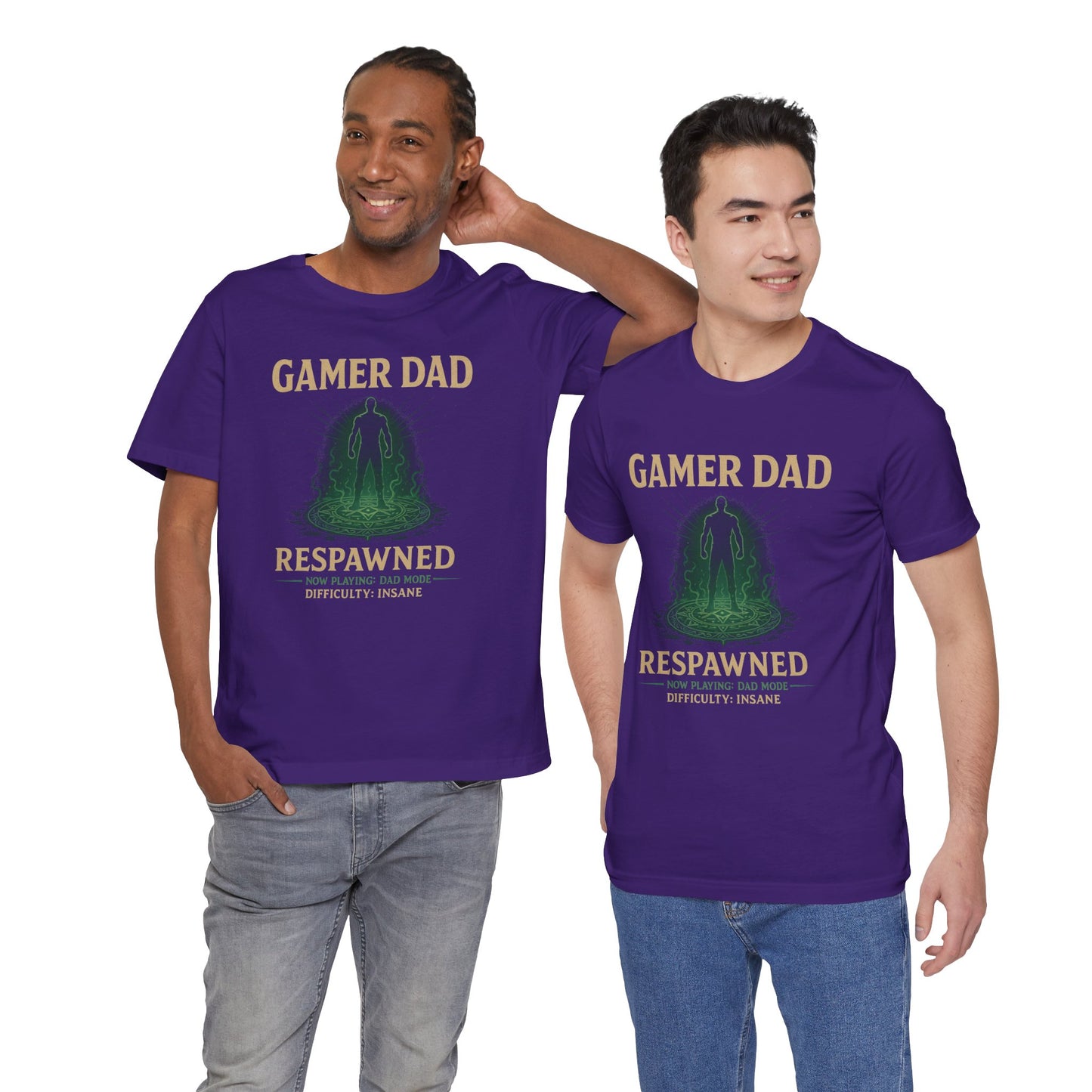Gamer Dad Respawned T-Shirt – Funny New Fatherhood Gaming Tee
