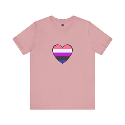 Genderfluid Pride Heart T-Shirt – Bold LGBTQIA+ Flag Tee - WhimSpin - https://whimspin.com
