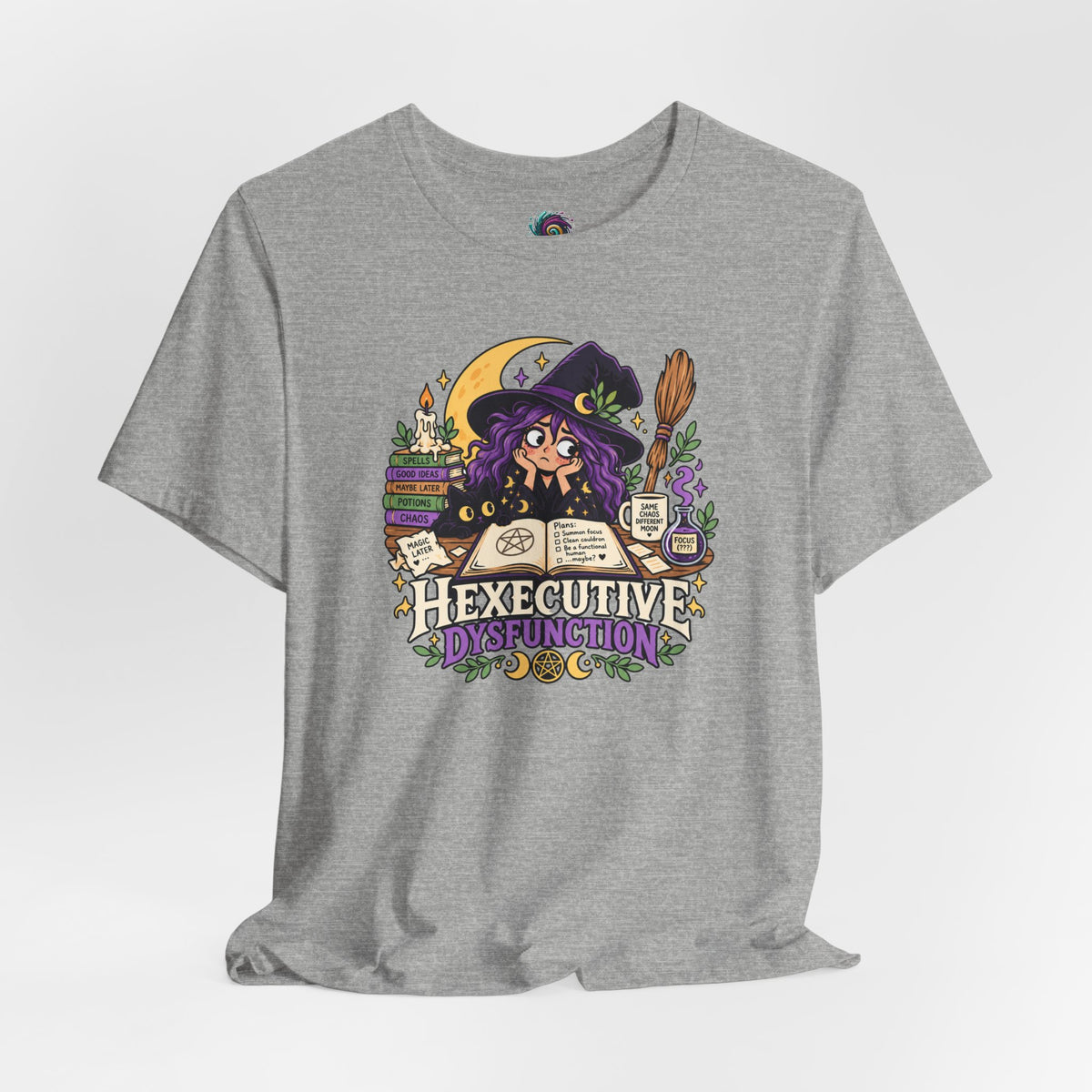 Hexecutive Dysfunction T-Shirt - Funny Witchy ADHD Humor Tee