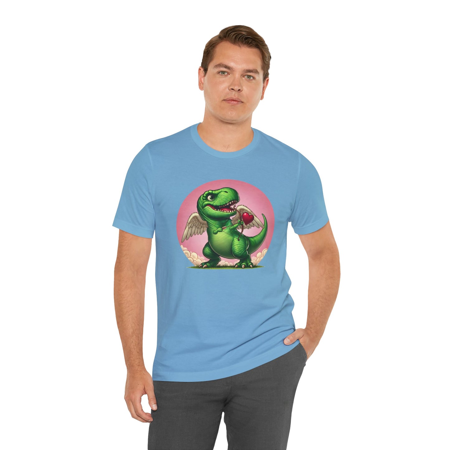 Cupidsaurus Rex T-Shirt – Funny Dinosaur Cupid Valentine’s Day Tee