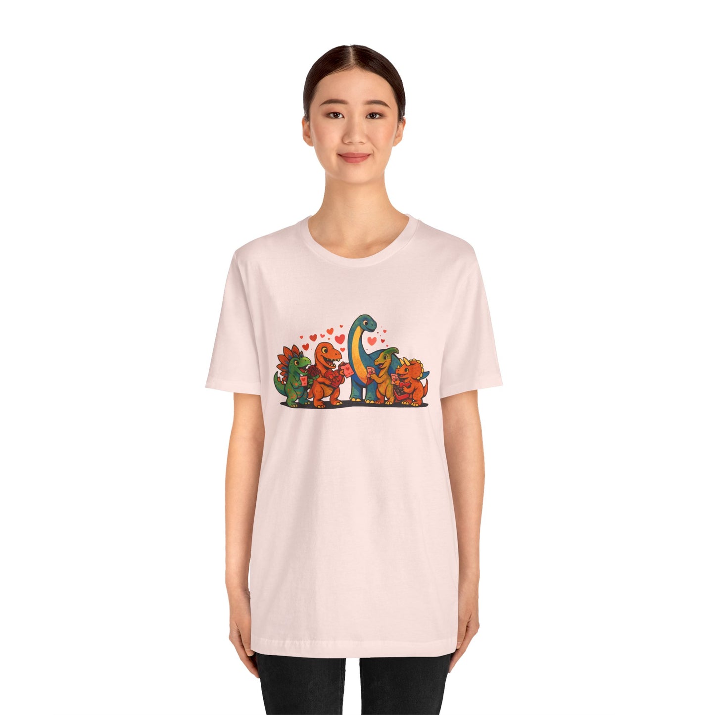 Dinosaur Valentines T-Shirt – Cute Dino Valentine’s Day Tee