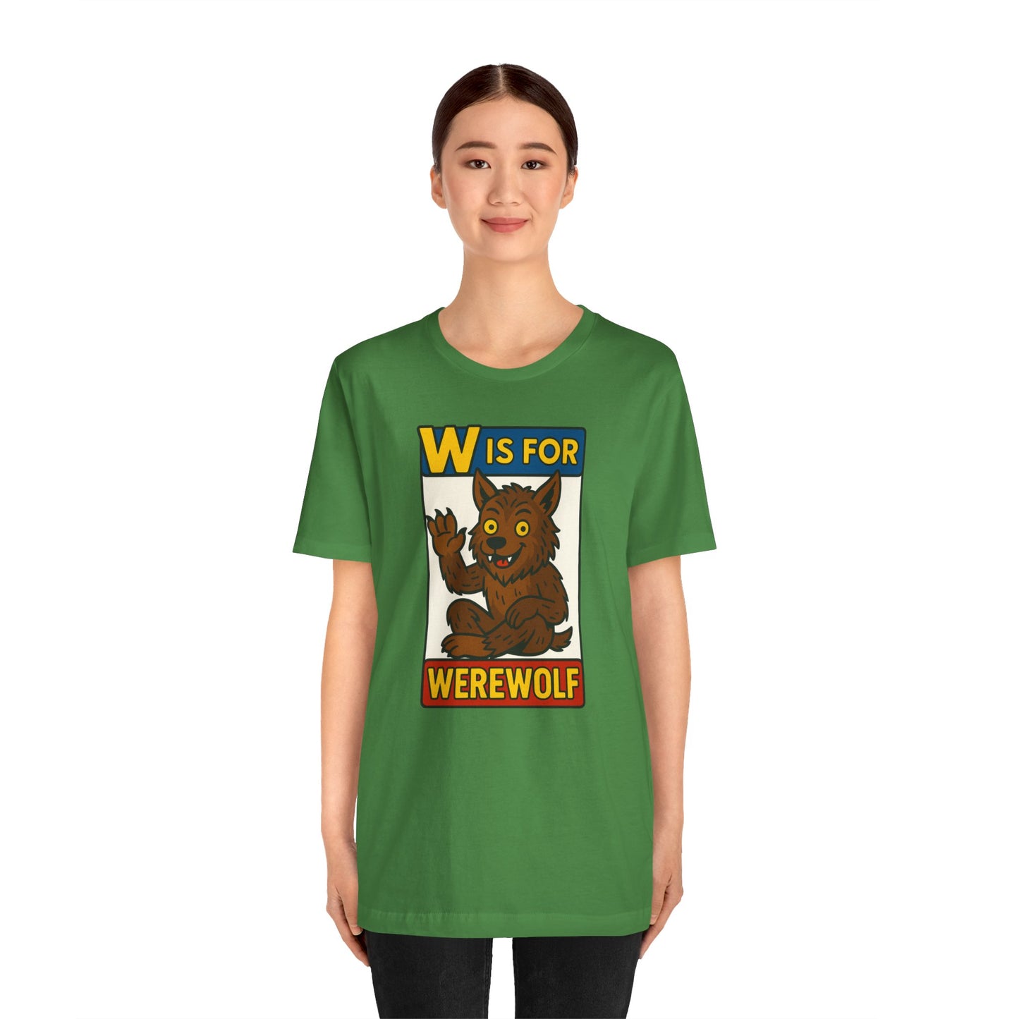 W Is for Werewolf T-Shirt – Cute Werewolf Shirt from Monster Alphabet