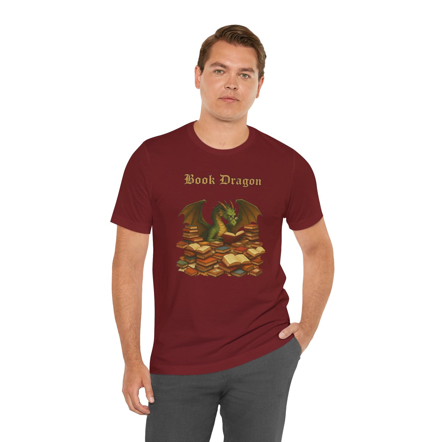 Book Dragon T-Shirt – Funny Book Lover Shirt & Gifts for Readers