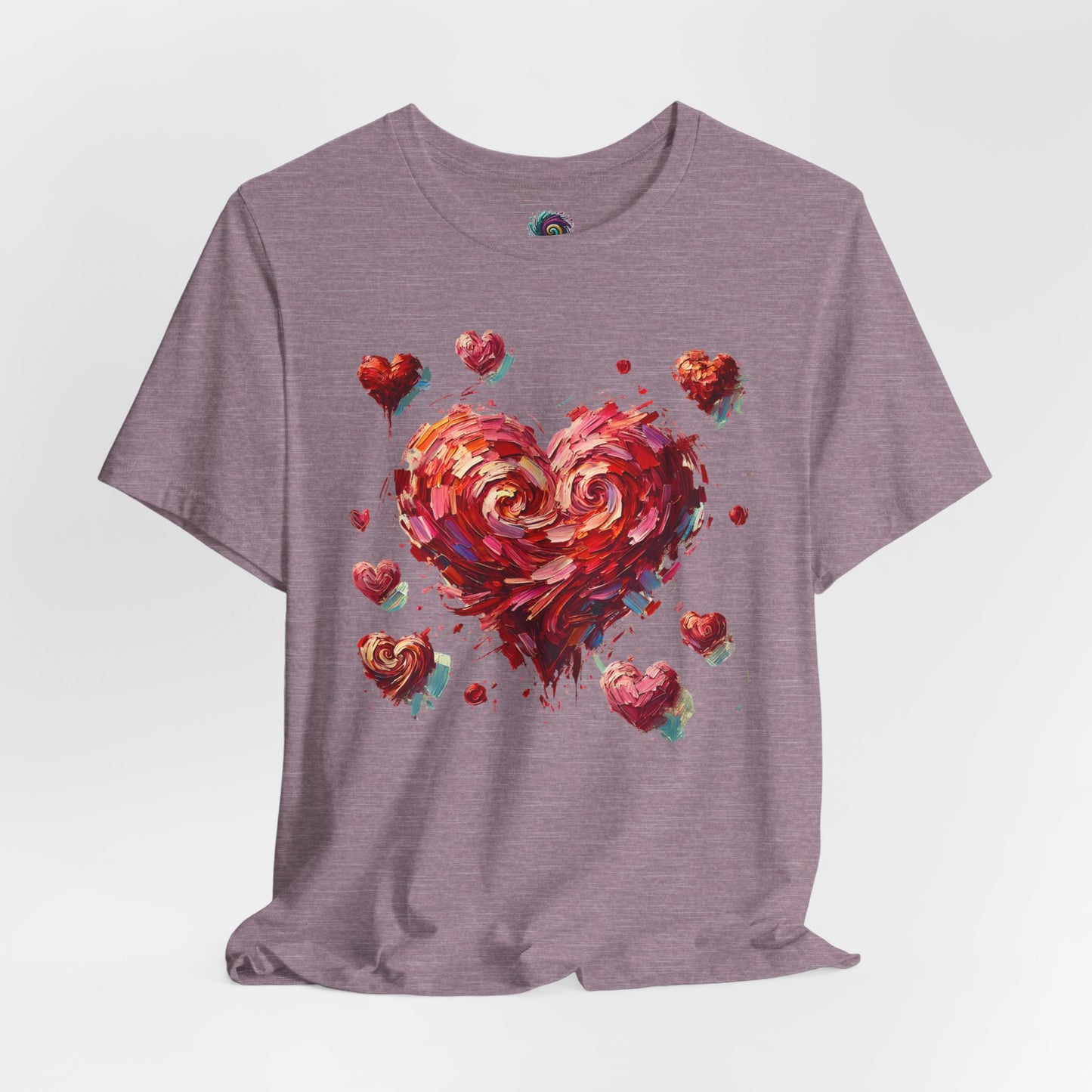 Impressionistic Heart T-Shirt – Artistic Valentine's Day Tee